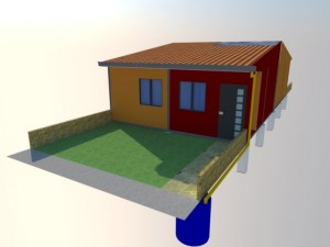 proyecto vivienda familiar Modèle 3D