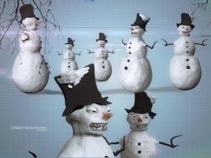 snowman creepy 3D 모델