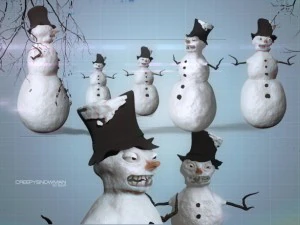 snowman creepy 3D Model
