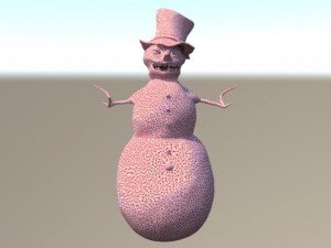 snowman creepy 3D 모델