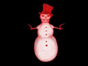 snowman creepy 3D Model