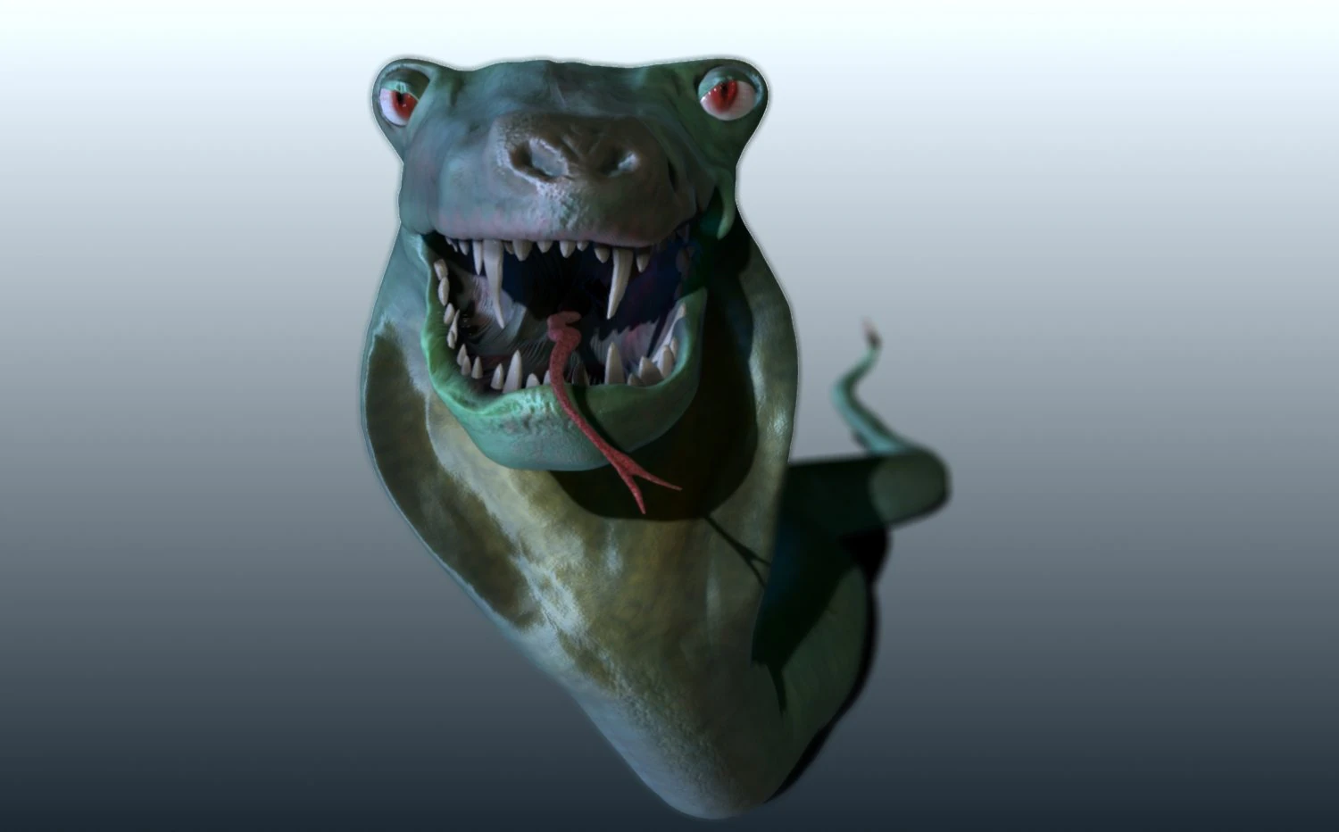 snake lenny the snake 3D Model .c4d .max .obj .3ds .fbx .stl .blend