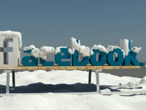 logo musim dingin media sosial Model 3D