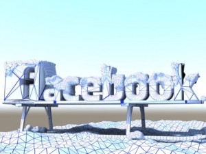 social media winter logos 3D 模型