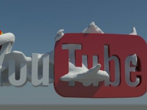 social media winter logos 3D 模型