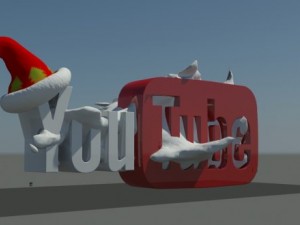 social media winter logos 3D 模型
