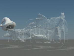 social media winter logos 3D 模型