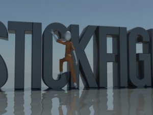 rigged stick figure Modèle 3D