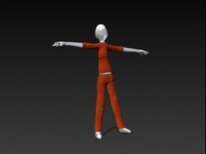 rigged stick figure Modelo 3D