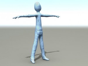 rigged stick figure Modelo 3D