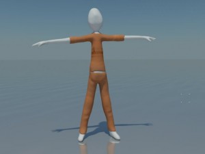 rigged stick figure Modelo 3D