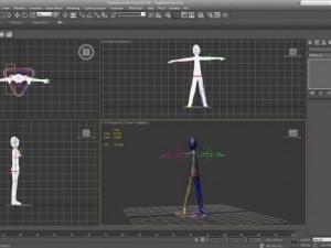 rigged stick figure Modelo 3D