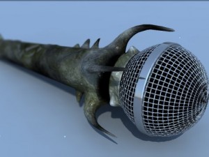 heavy metal microphone Model 3D