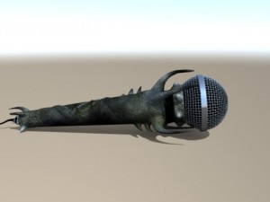 heavy metal microphone Model 3D
