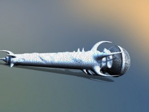 heavy metal microphone Model 3D