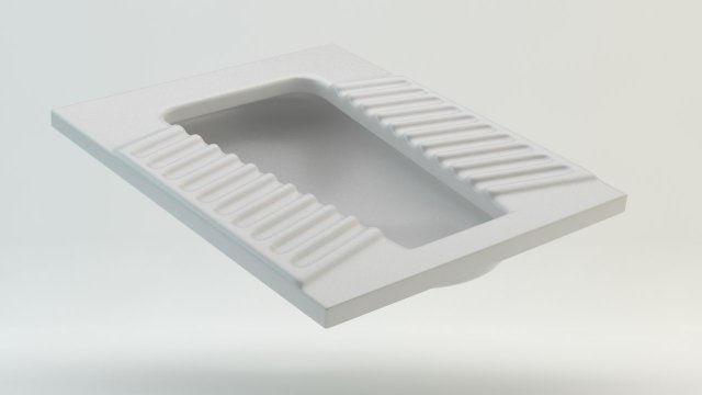 squat toilet 3D मॉडल .c4d .max .obj .3ds .fbx .stl .blend