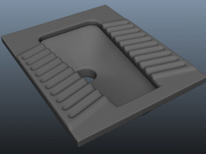 squat toilet 3D मॉडल
