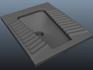 squat toilet 3D Model