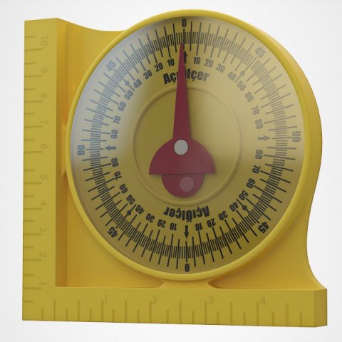 protractor 3D Модель .c4d .max .obj .3ds .fbx .stl .blend