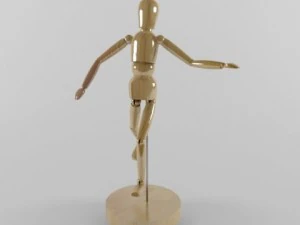 wooden doll 3D Model
