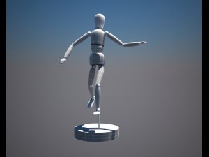 wooden doll 3D Model