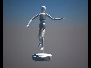 wooden doll 3D Model