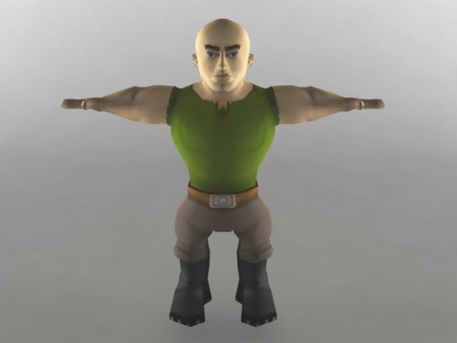 char 3D Model .c4d .max .obj .3ds .fbx .stl .blend 