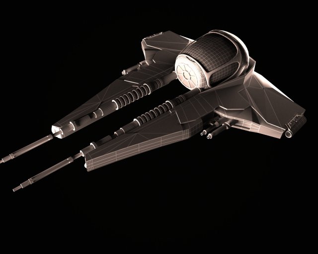 spaceship 3D Model .c4d .max .obj .3ds .fbx .stl .blend 