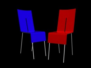 excellent decorative plastic chair 3D Model