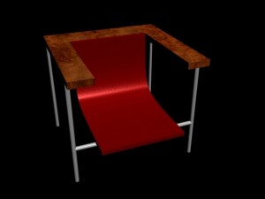 decorative plastic chair 3D Model