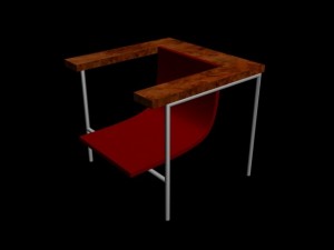 decorative plastic chair 3D Model