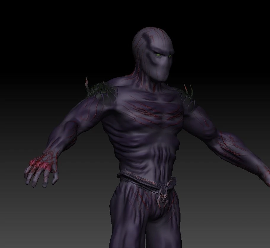 dark warrior 3D Model .c4d .max .obj .3ds .fbx .stl .blend 