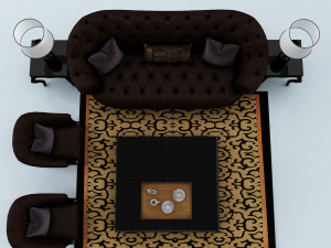 sofa set Model 3D