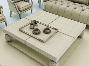 sofa set Model 3D