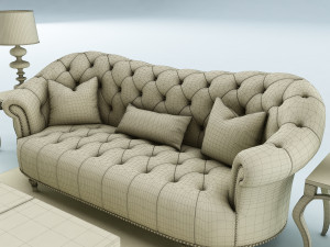 sofa set Model 3D