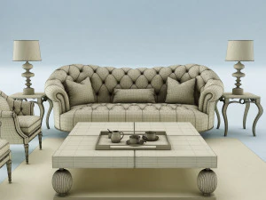sofa set 3D Model