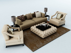 sofa set 3D Model