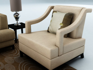sofa set 3D मॉडल