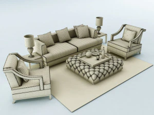 sofa set 3D Model