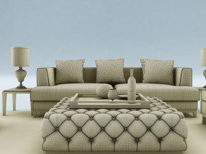 sofa set 3D मॉडल