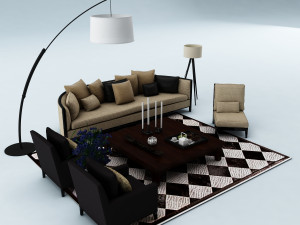 sofa set 3D Model