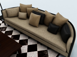 sofa set Model 3D