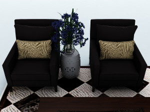 sofa set Model 3D