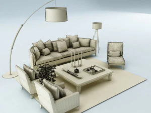 sofa set 3D Model