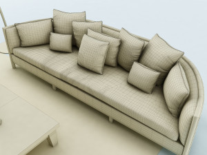 sofa set Model 3D