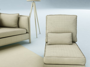sofa set Model 3D