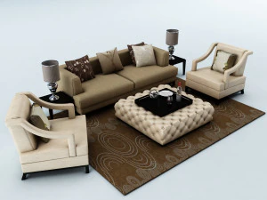 set di divani Modello 3D