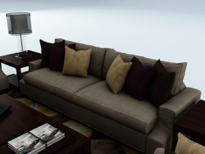 sofa set 3D 模型