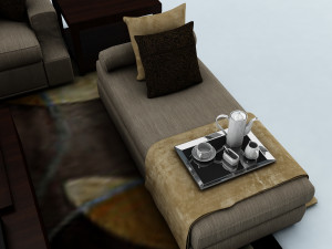 sofa set 3D 模型