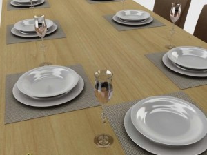 dining table set 3D 模型